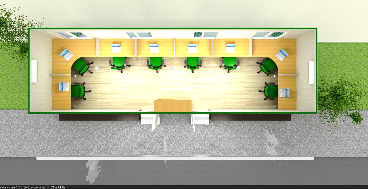 4 Contoh Layout Office Container | Tradecorp Blog