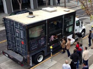 booth container box drive thru, cafe drive thru, container modular, container cafe, cafe container, booth container