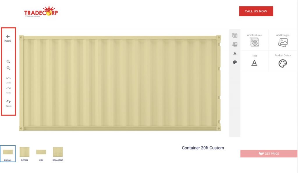 fitur custom container