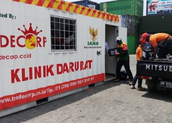 kontainer bantu korban gempa