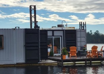 rumah kontainer mengapung