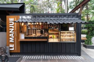 warung kontainer, container cafe mini, cafe kontainer, kafe kontainer