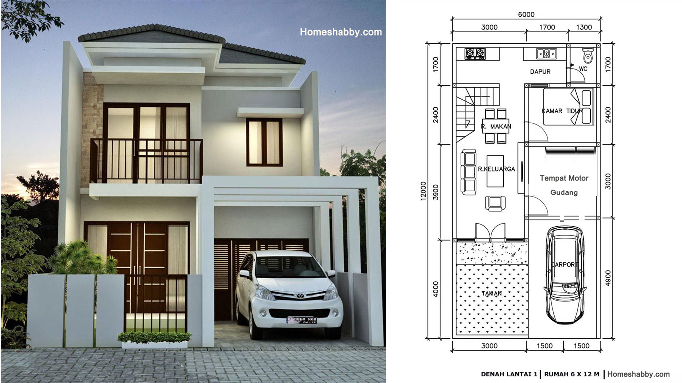 Desain rumah minimalis 2 lantai