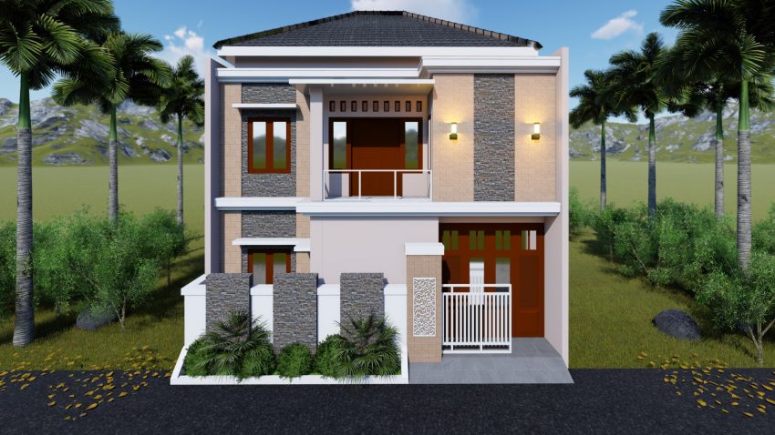 Desain rumah minimalis 3 lantai 2 kamar