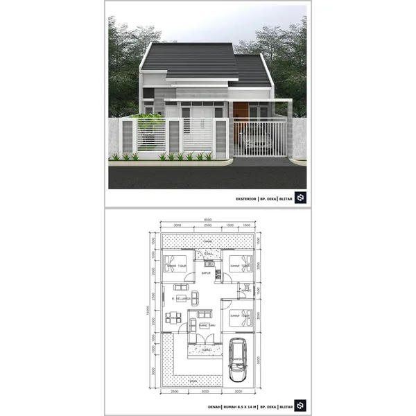 Model Rumah Modern 1 Lantai