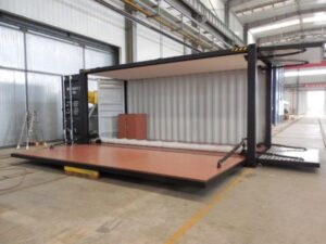 Expo Container With Hydraulic Rams