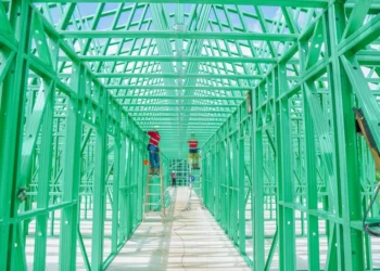 Steel Frame Building (Building with Steel Frame)