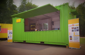  Desain Outlet Makanan, cafe container, booth container