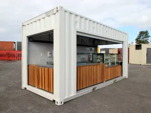  Desain Outlet Makanan, cafe container, booth container