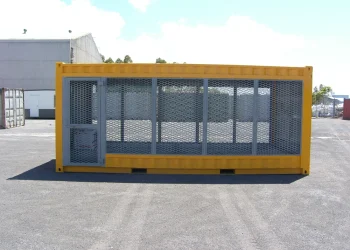 Ruang Penyimpanan Tabung Gas Bertekanan dari Kontainer Dangerous Goods