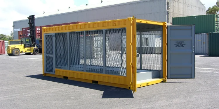 Dangerous Goods Container: Fitur, Ukuran, dan Kargo Muatannya 1 Ruang Penyimpanan Tabung Gas Bertekanan dari Kontainer Dangerous Goods 7