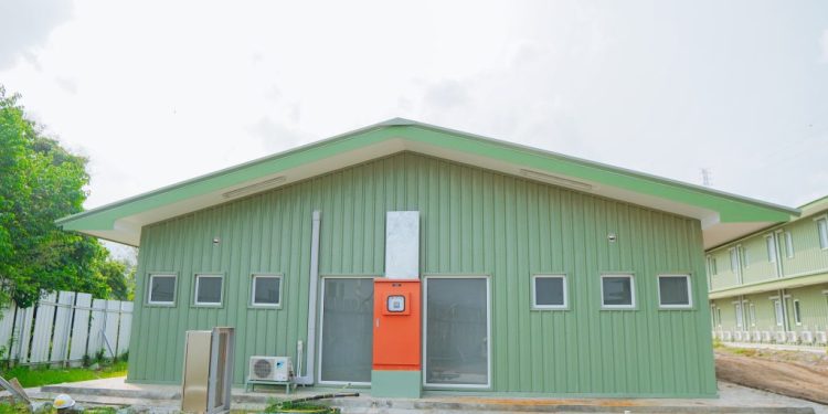 Konsep Struktur Baja Gedung Pertemuan Di Area Proyek