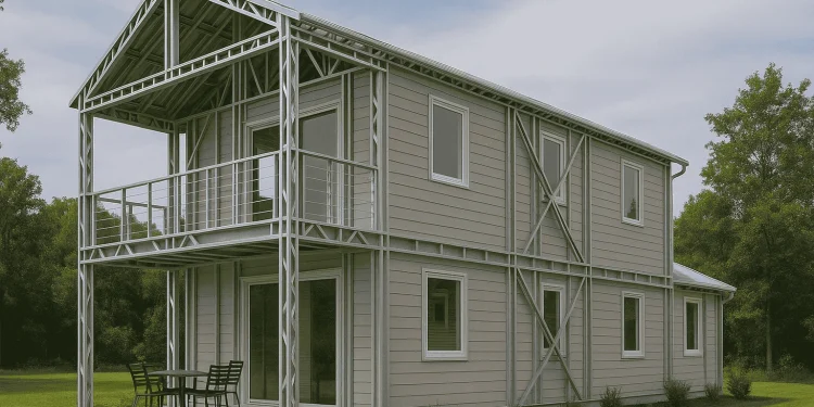 Steel Frame Home Designs Hunian Modern di Tengah Alam