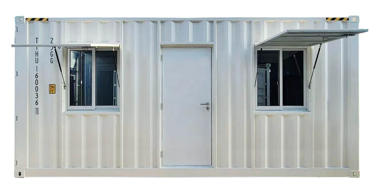 Bangunan Marketing Office Konsep Modular & Kontainer 1 container office, office container, kantor modular, kantor portable, kantor kontainer, container office 20 feet, container office 40 feet