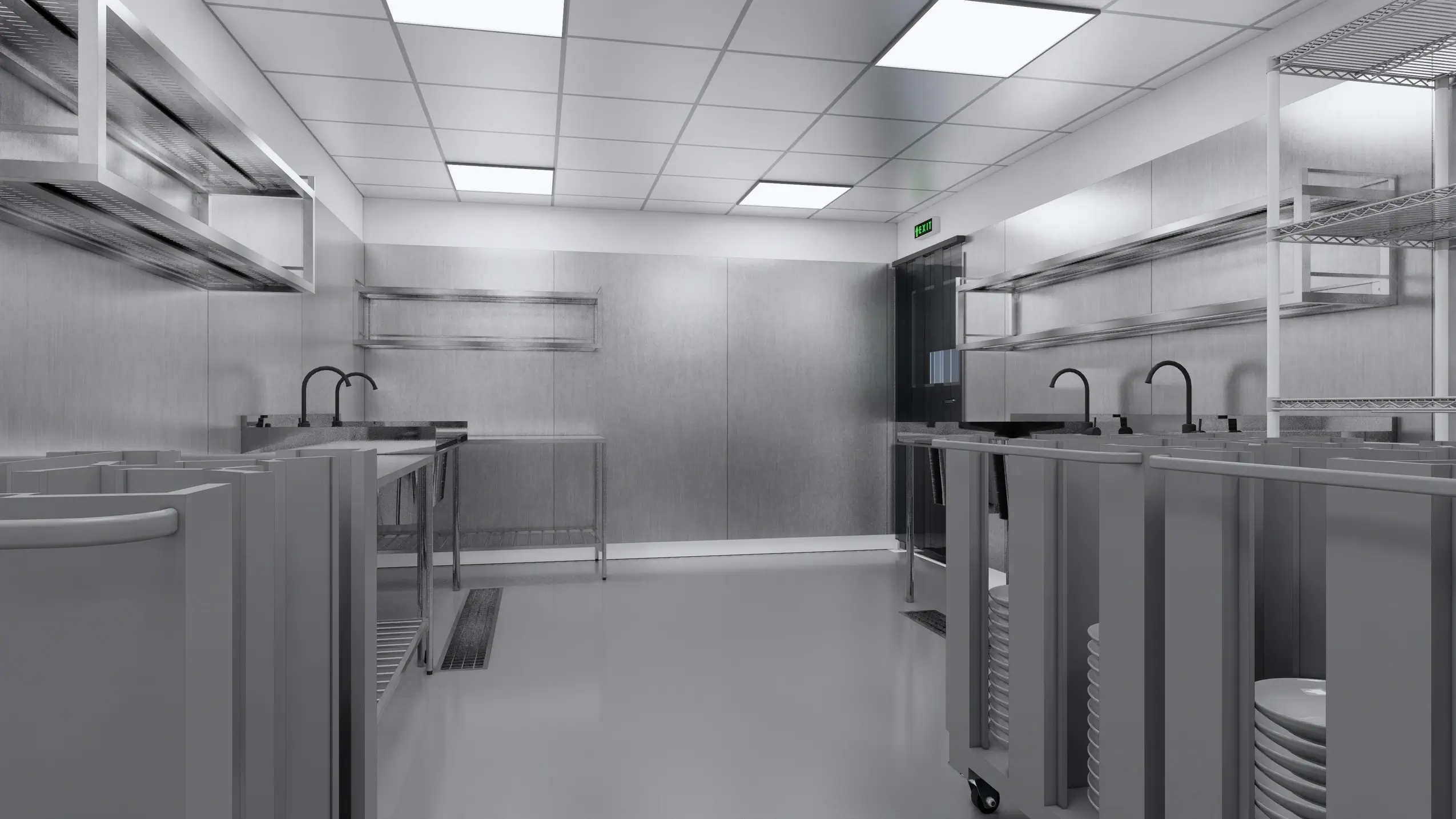 Bangun Dapur Catering Skala Besar dari Rangka Baja 4 Layout Dapur Catering Rangka Baja RapidFrame 1