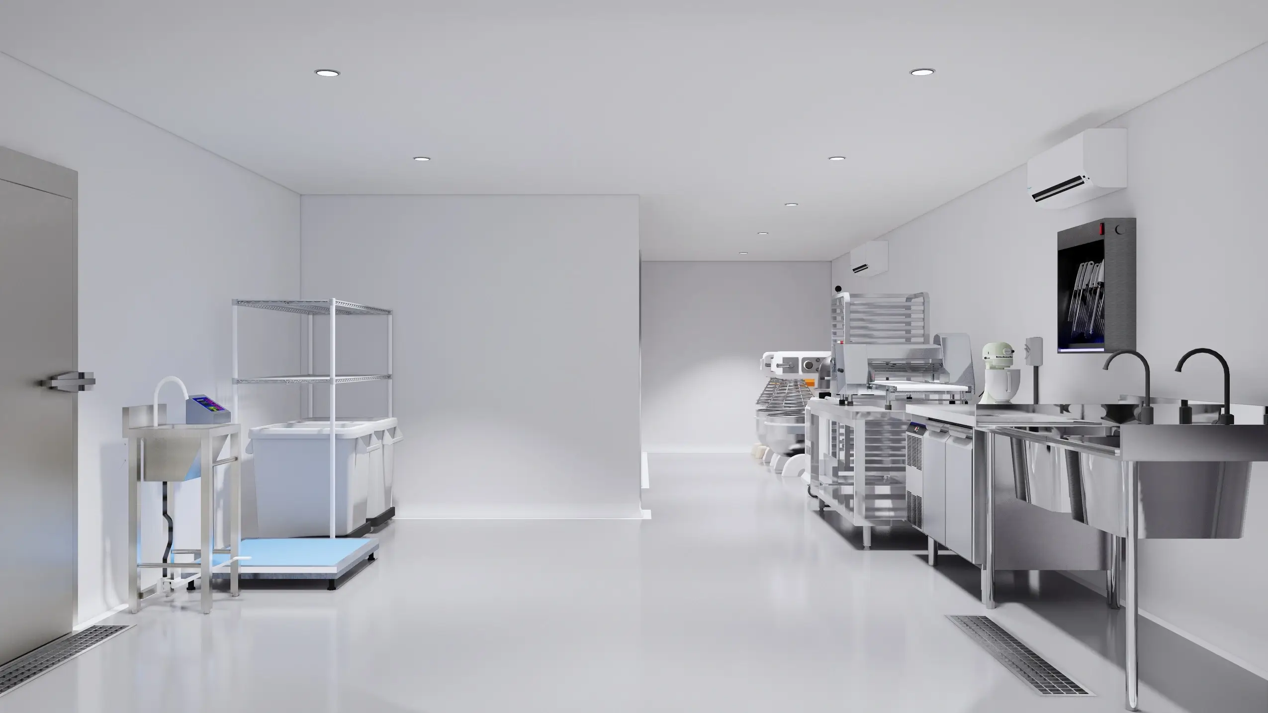 Bangun Dapur Catering Skala Besar dari Rangka Baja 16 Layout Dapur Catering Rangka Baja RapidFrame 13