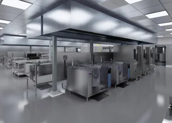 Build a Public Kitchen with Steel Frame Construction 17 Layout Dapur Catering Rangka Baja RapidFrame 2