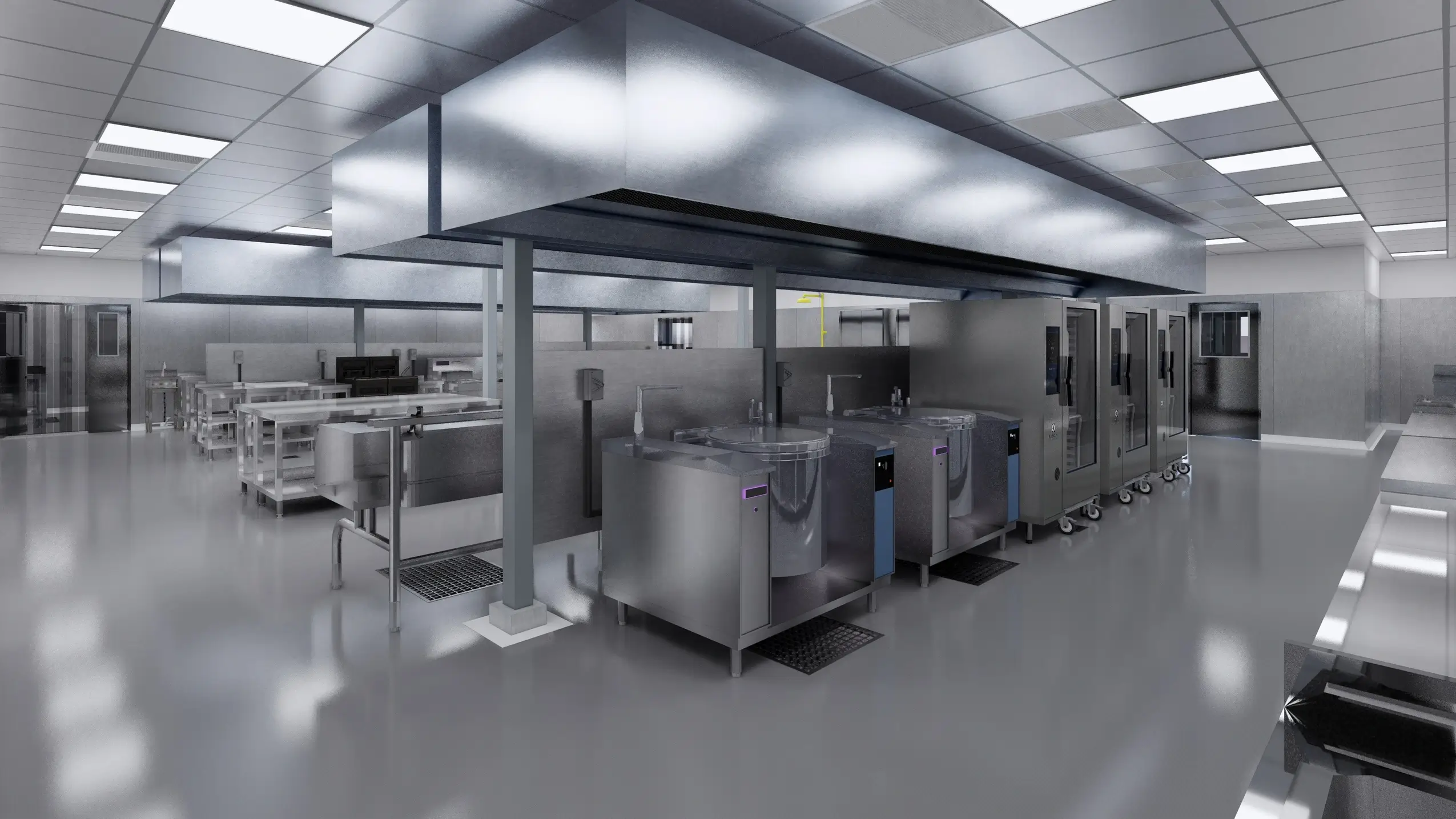 Bangun Dapur Catering Skala Besar dari Rangka Baja 5 Layout Dapur Catering Rangka Baja RapidFrame 2