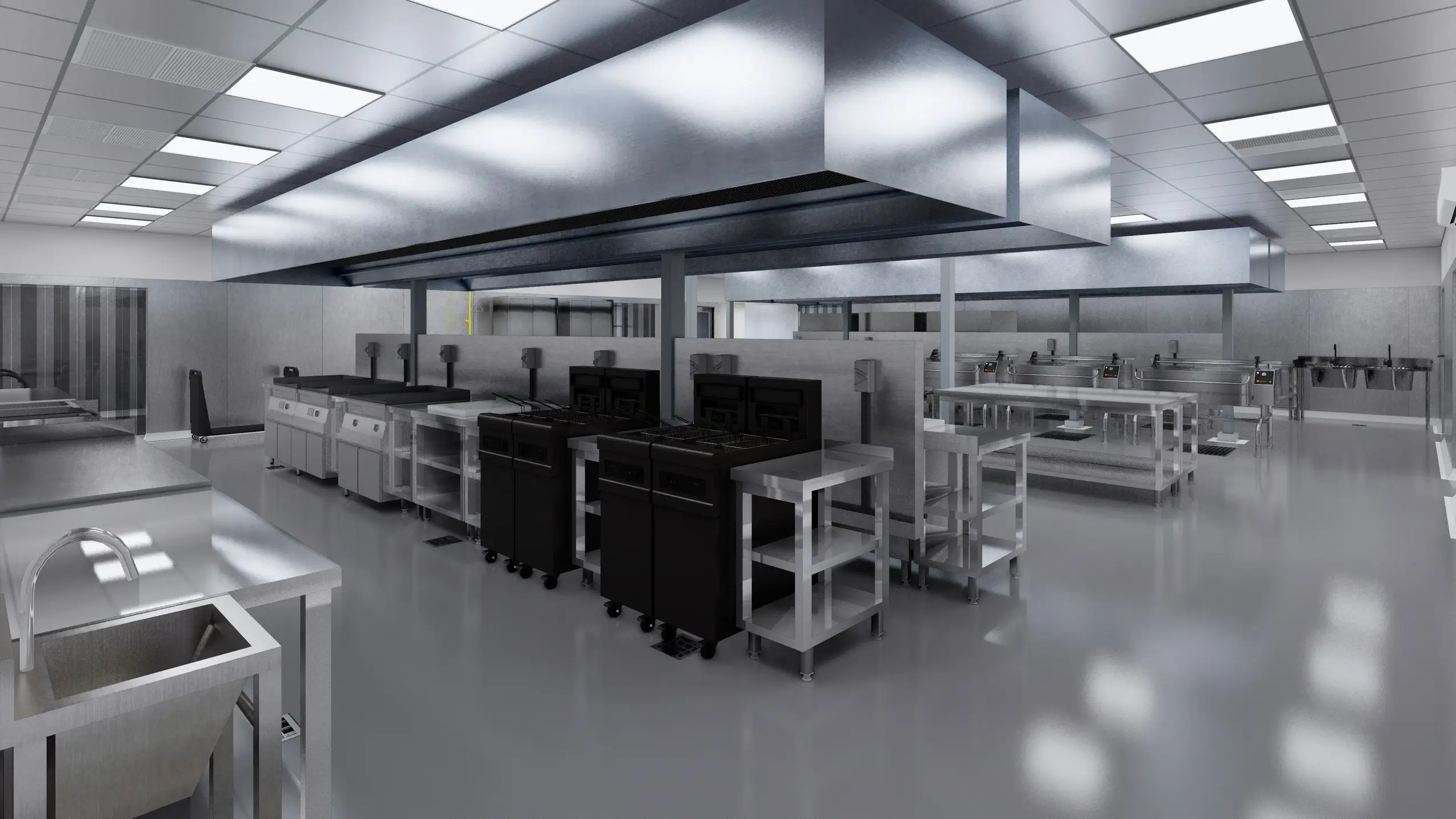 Bangun Dapur Catering Skala Besar dari Rangka Baja 6 Layout Dapur Catering Rangka Baja RapidFrame 3