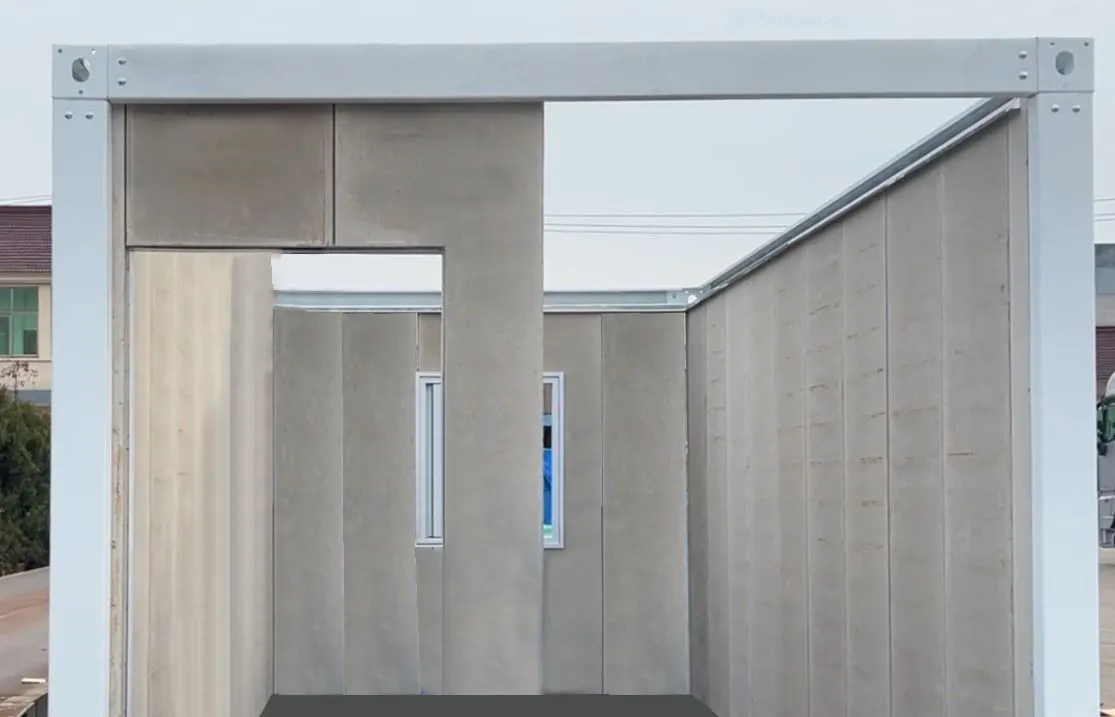 Desain Model Rumah Semi Permanen dari GRC Konsep Modular 5