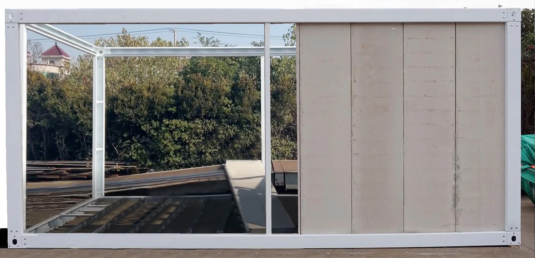 Fast-Built Semi Permanent House Made of GRC 7 Desain Model Rumah Semi Permanen dari GRC Konsep Modular 6