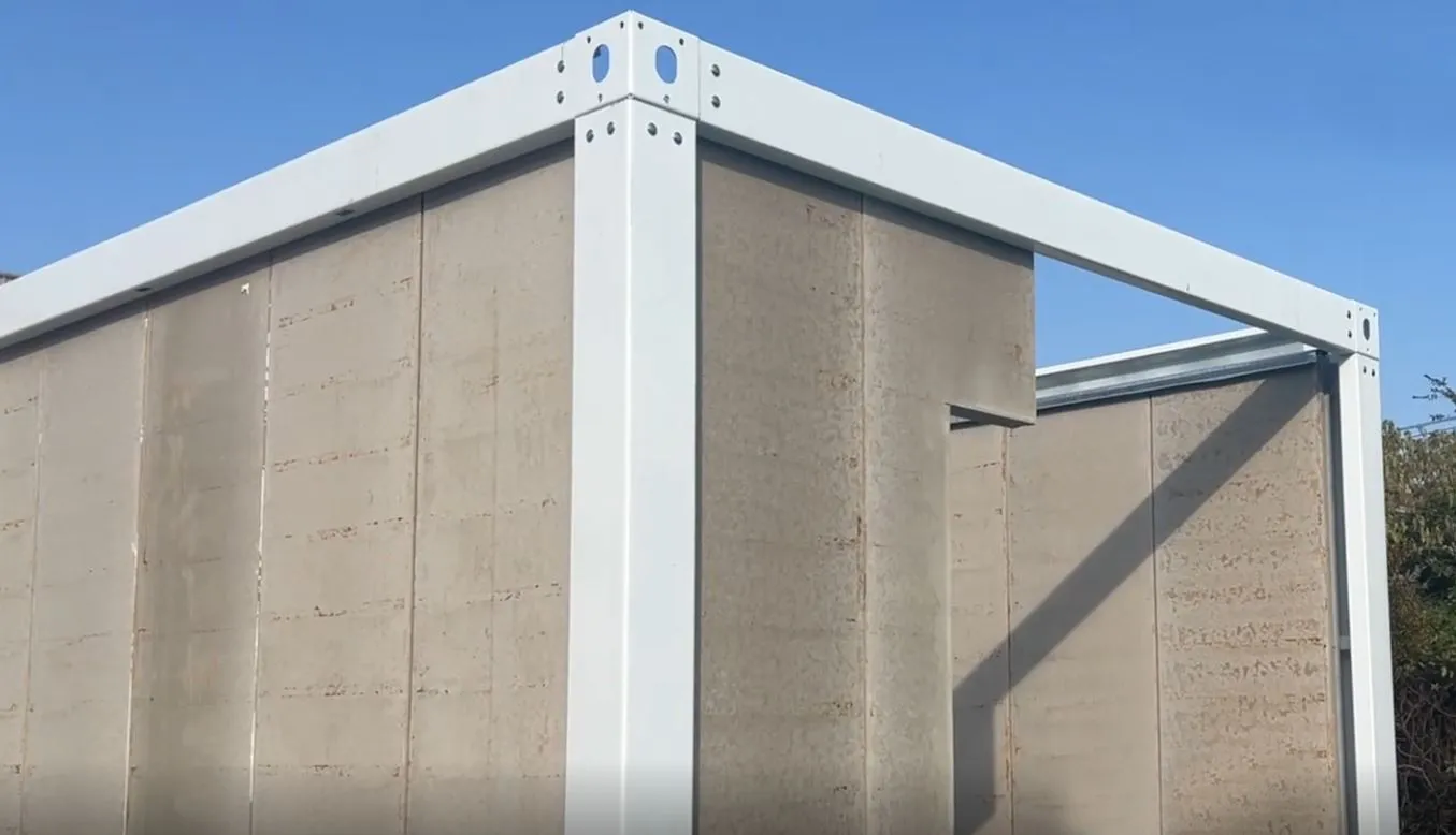 Desain Model Rumah Semi Permanen dari GRC Konsep Modular 7