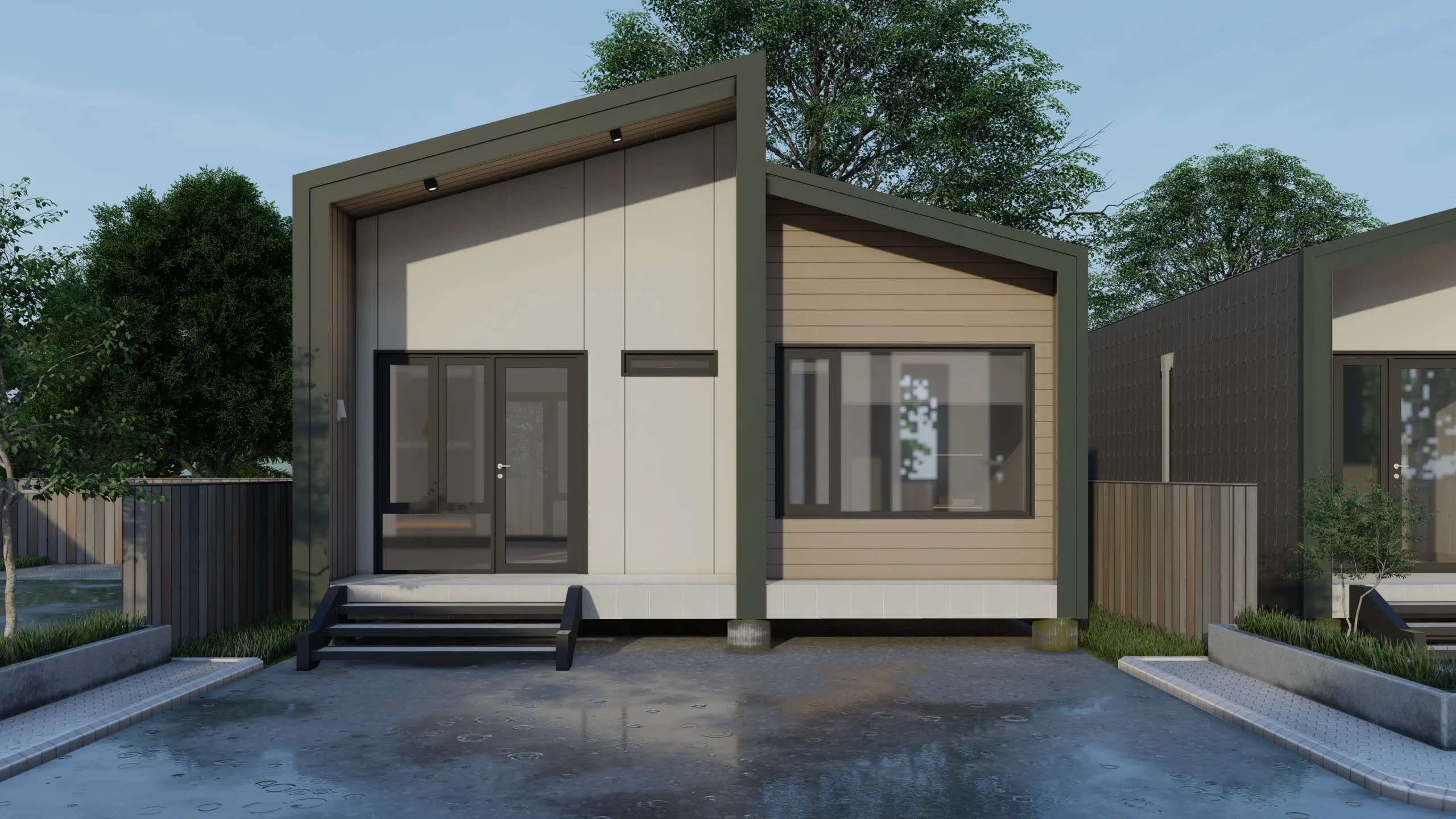 Desain Rumah Villa Minimalis Modern Konstruksi RapidFrame 2