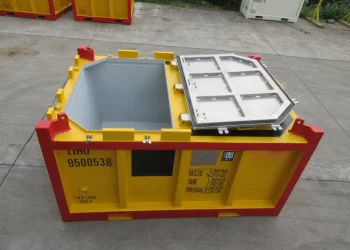 DNV Offshore Container Mud Skip Ukuran 7’10” x 5’7” x 4’2” Open-top-view