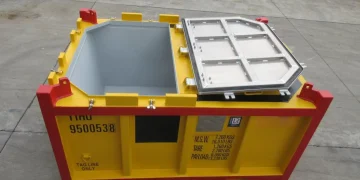 DNV Offshore Container Mud Skip Ukuran 7’10” x 5’7” x 4’2” Open-top-view