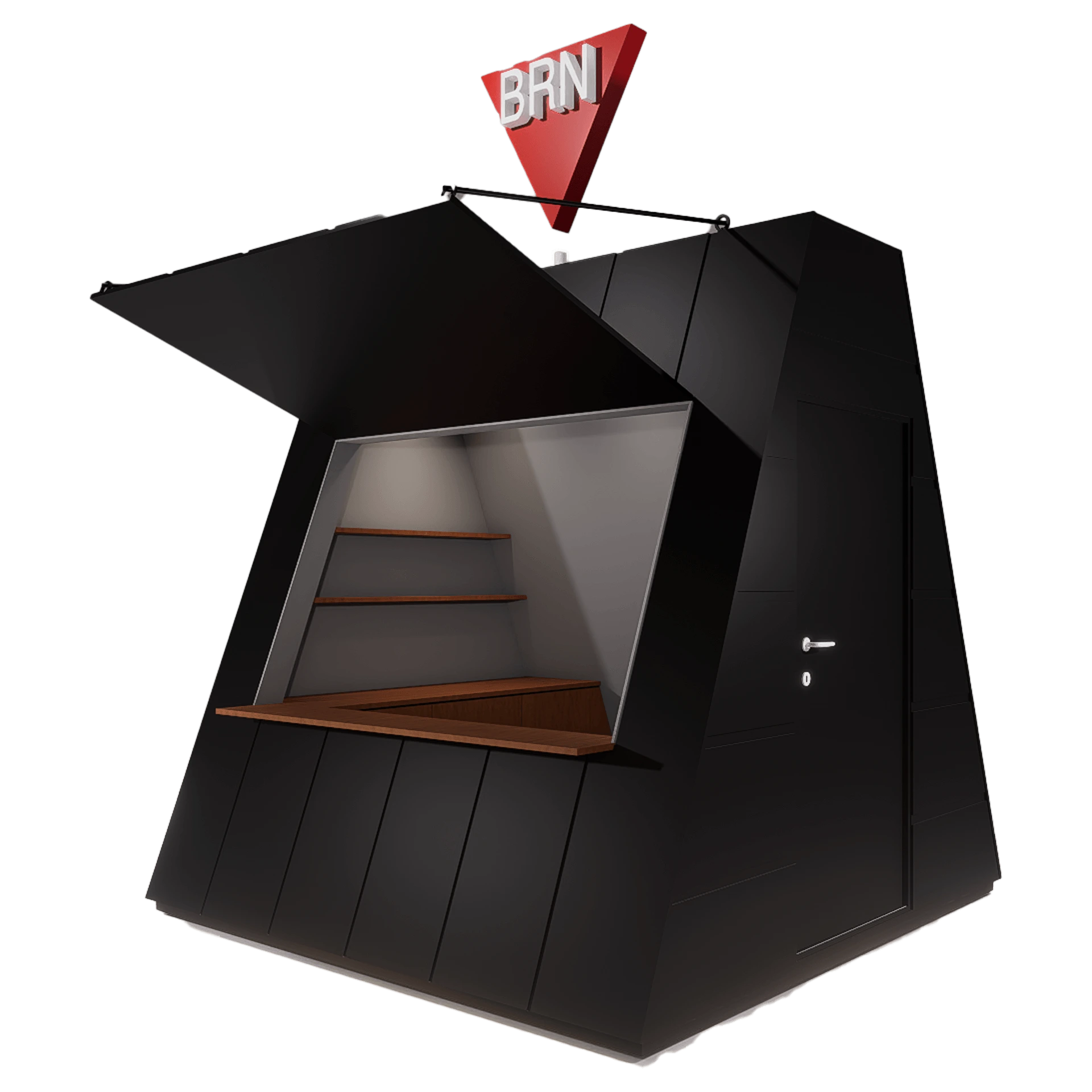 Desain Booth Tenant Jualan Konsep ModPOD 4 Desain Booth Tenant Jualan ModPOD Kiosk 1