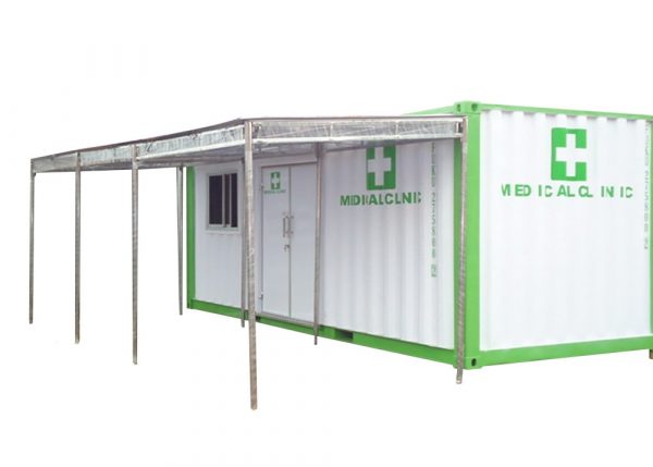 20' Clinic Container (White Green)
