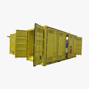 20 High Cube Double Door Double Side Opening Dangerous Goods Container Yellow