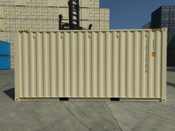 20' High Cube Easy Opening Door Shipping Container (Light Ivory)