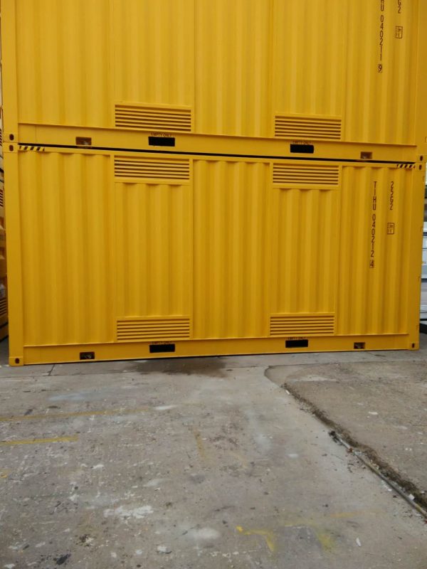 20' High Cube Side Opening Dangerous Goods Container (Yellow)