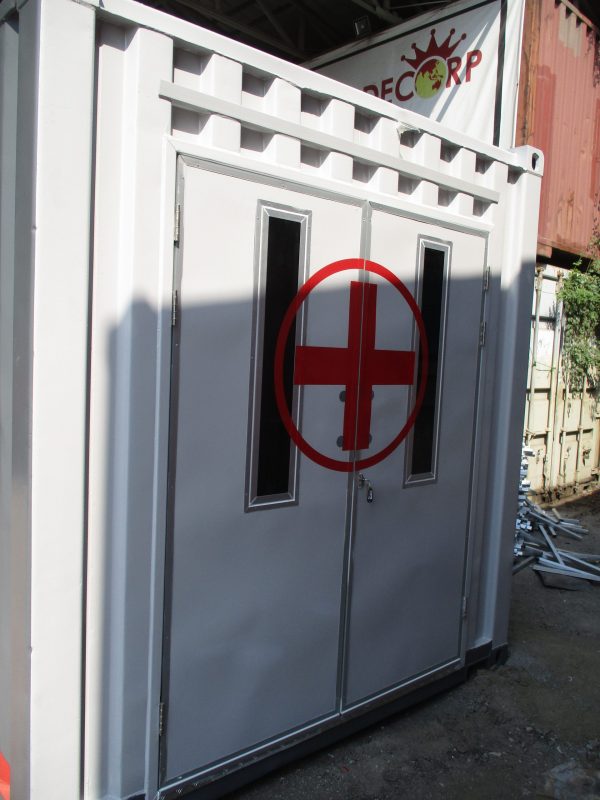 20′ Emergency Unit Container (Grey White Red)