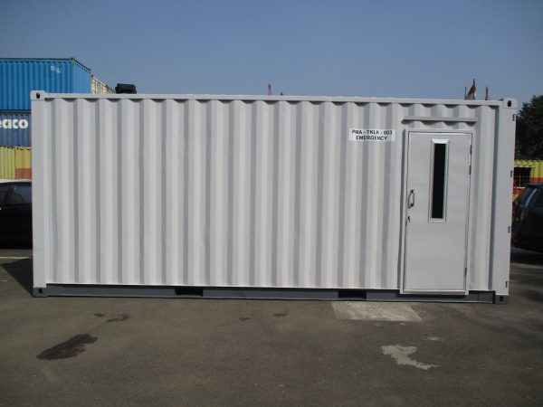 20′ Emergency Unit Container (Grey White Red)