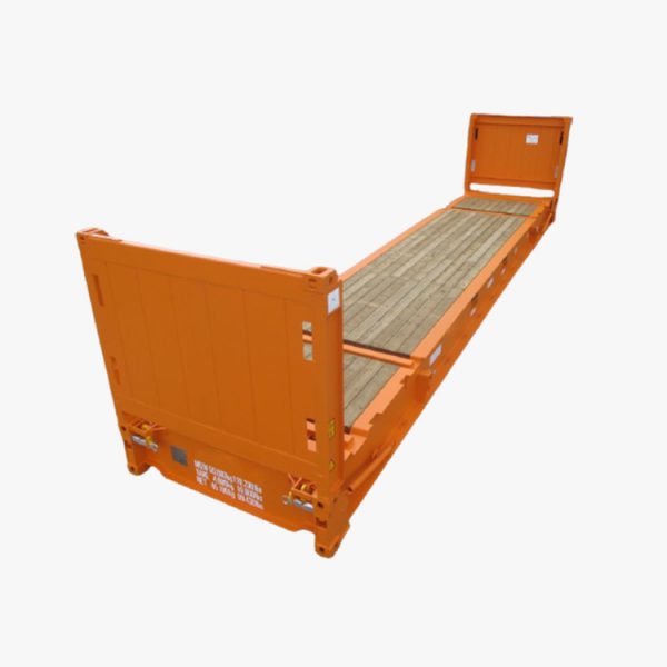 40' Flat Rack (Orange) container flat rack 40
