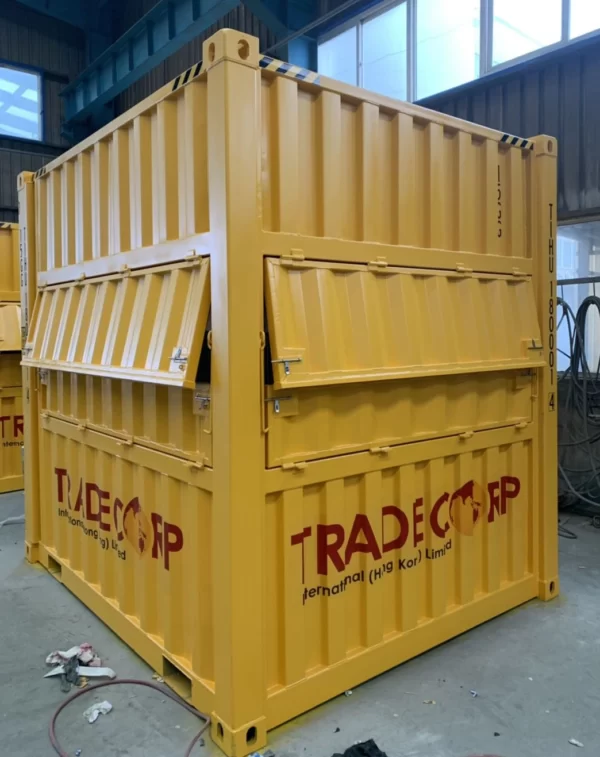 10' High Cube Cafe Container (Yellow), Yellow Cafe, High Cube Cafe Container, Kafe Kontainer, Beli High Cube Cafe Container, Sewa Cafe Container