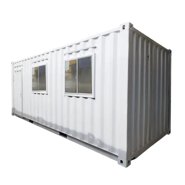 Office Container 2 Jendela Depan 20 Feet (White) Depan 4