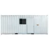 Office Container Jendela Depan dan Kiri 20 Feet (White) Depan