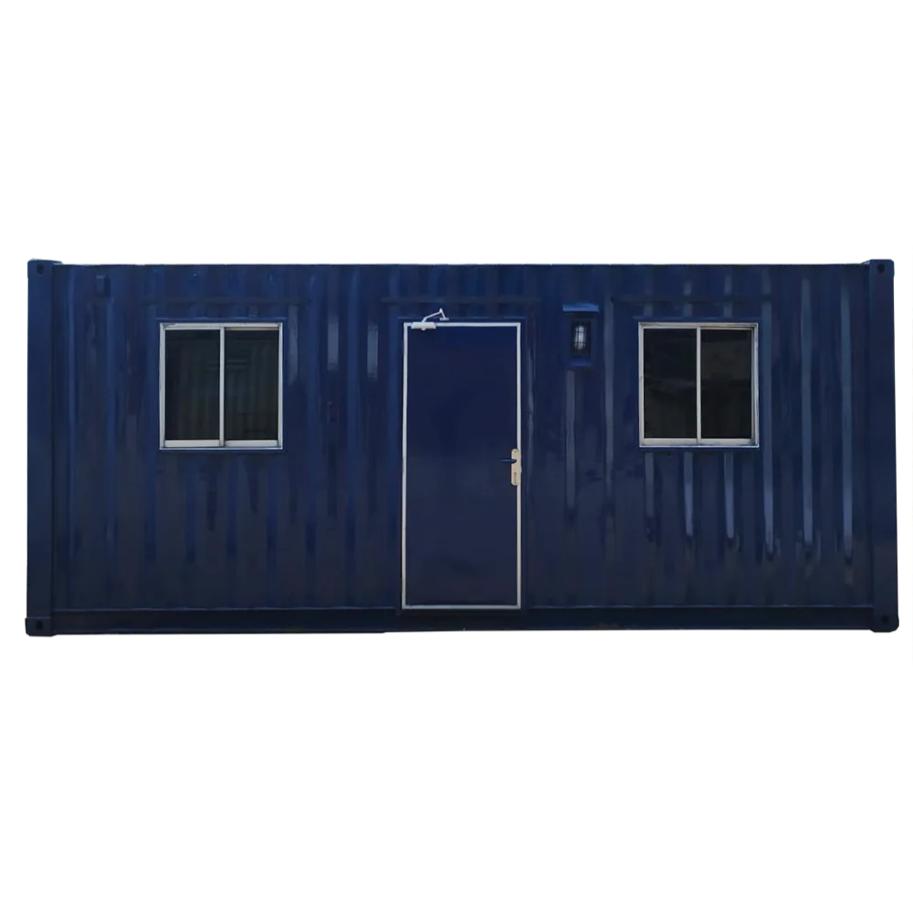 Office Container 20 Feet (Dark Blue) Side