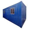 Office Container 20 Feet (Dark Blue) Side