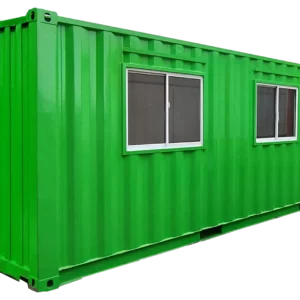 Office Container 20 Feet (Green) Side