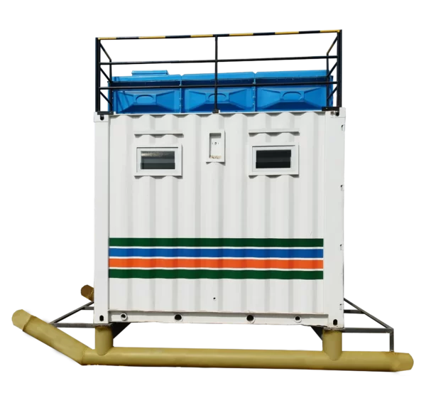 Skid Mounted Toilet Container 10 Feet Outdoor