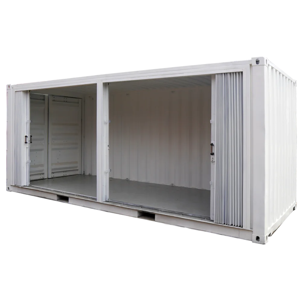 Store Container 20 Feet (White) Front View