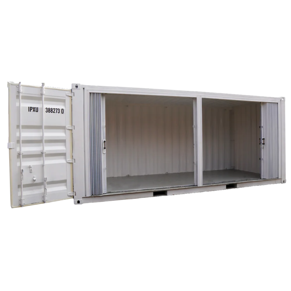 Store Container 20 Feet (White) Front View