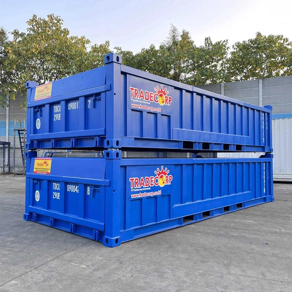 Container 20' Half Height Steel Floor Blue