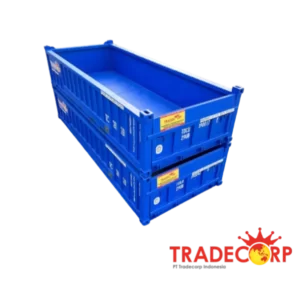 Half Height Container Steel Floor 20 Feet (Blue)