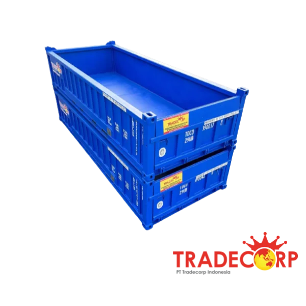 Half Height Container Steel Floor 20 Feet (Blue)