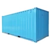 Office Container 20 Feet 2 Jendela Depan Ocean Blue